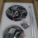 VONLUCE Ceiling Fans with Lights, 36 Inch Ceiling Fan and Remote, FullSpectrum LED Light, 3CCT, 6Speeds Noiseless Reversible DC Motor, Modern Ceiling Fan for Bedroom Living Room Farmhouse, Nickel