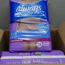 Always Discreet Adult Incontinence Underwear for Women and Postpartum Underwear, Large, Up to 100% Bladder Leak Protection, 76 Count (2 Packs of 38)