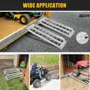 BEJONI 43'' Aluminum Loading Ramp, 1500 Lbs Capacity Loading Ramps for Riding Mower, Portable Anti-Slip Shed Ramps for Lawn Mower, Dirt Bike, ATV, Motorcycle, Trailer, Lightweight, 2PCS
