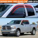 in-Channel Rain Guards for Dodge Ram 1500 2009-2018 Crew Cab, Ram 1500 Classic 2019-2025 Crew Cab, Ram 2500/3500 2011-2025 Crew & Mega Cab | Window Visors, Vent Shades, Window Deflectors