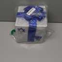 Krissing 3pcs Lighted Hanukkah Gift Boxes for Hanukkah Decorations, Christmas White and Blue Gift Boxes Decor for Chanukah Party Table Centerpieces Yard Jewish Christmas Tree Ornaments