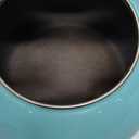 Farberware Luna Water Kettle, Whistling Tea Pot, Works For All Stovetops, Porcelain Enamel on Carbon Steel, BPA-Free, Rust-Proof, Stay Cool Handle, 2.5qt (10 Cups) Capacity (Aqua)