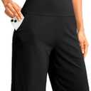 G Gradual Women's Bermuda Long Shorts with Pockets 9" High Waisted Knee Length Shorts for Women Walking Athletic Workout (Small, Black)