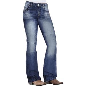 Flamingals Low Rise Boot Cut Jeans for Women Butt Lifting Western Pants with Pockets Flare Jeans Women (S)