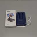 Joymate Gifts for Men Women, Bluetooth Speaker Phone Stand with Charging Function 360° Rotable Adjustable Cell Phone Holder HD Surround Sound for Desk Fits All Phones,Tablet (Blue)