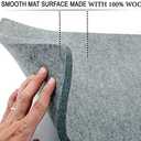 Wool Pressing Mat for Quilting - 18x36 inch Wool Ironing Mat for Sewing - Large Ironing Mat, Great for Quilting, Sewing and Pressing Seams