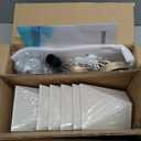 UOFUS 31" Gold Dining Room Light Fixture 6-Light Modern Farmhouse Chandeliers with Linen Fabric Shades Height Adjustable Ceiling Light Fixture for Kitchen Island Living Room Bedroom Entryway Office