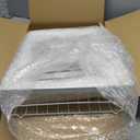 SNTD Dish Drying Rack for Kitchen Counter  Large Dish Rack with Drainboard, Rustproof Dish Drainer with Utensil Holder for Sink, White