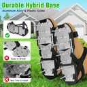 Lawn Aerator Shoes for Grass - Pre-Assembled Grass Aerator Shoes for Lawn - Soil Yard Aerator Tool for Aerating Patio Garden, Black, Small Size
