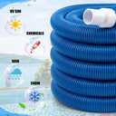 2 Pcs Pool Cleaning Vacuum Kits Include 14" Swimming Pool Vacuum Head with Flexible Wheels and 1-1/2" x 18 FT Hoses for Inground Above Ground Pond Cleaning, Pole Not Included (Side Brushes)
