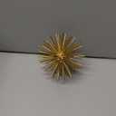 Gold Sphere Decor, Metal Gold Starburst Tabletop Sculpture Decor, Modern Metal Starburst Centerpiece, Spike Ball Decoration for Home Decor