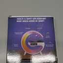 2025 New Mini LED Table Lamp, Wireless Charging Atmosphere Lamp, Bluetooth Speaker, Dimmable Night Light, Bedside Lamp, Alarm Clock for Christmas Gifts (White)