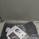 Reallnaive Magnetic Thermal Insulated Door Curtain Fit 72"x96" Door, Curtain Itself Size 74"x97", Thicken Made of Oxford and Cotton Insulated Cover for Winter Sliding, Patio, Black, Minimalism