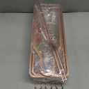 YASONIC Shower Caddy Hanging - Never Rust Shower Organizer - Aluminum over The shower head caddy with 10 Hooks for Razor/Sponge - Shower Rack with Soap Basket - Rose Gold