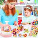 Girls Crafts Ages 4-12, DIY Fabric Flower Crafts Kits with Vases and Decoration Kits, Make Your Own Bouquets and Vases, Christmas, Birthday Gifts for Girl, Educational Activity, Art and Craft for Kids