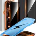 Mkeke for iPhone 17 Pro Max Privacy Screen Protector 3 Pack 25 Anti Spy 9H+ Tempered Glass Military-Grade Drop Protection Easy Installation Shockproof Full Edge Coverage 6.9 inch 2025