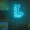 Retro Dive Bar Neon Sign Vintage Style LED Light Home Bar Man Cave Pub Wall Decor Birthday Party Gift
