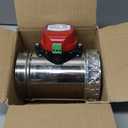 4" Motorized Duct Damper,On/Off Backdraft Damper Control, Stainless Steel Airflow Control Damper for HVAC System, 24V AC