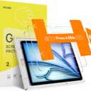 SPARIN 2 Pack Screen Protector for iPad Air 11 Inch M3/M2 (7th /6th Generation, 2025/2024), Tempered Glass for iPad Air 7/6 Gen with Easy Installation Tray, Apple Pencil Pro Compatible, Case Friendly