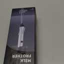 Bonsenkitchen Rechargeable Milk Frother with Stand, 3-Speed Handheld Coffee Frother, Dual Spring Whisk Electric Hand Frother Wand Drink Mixer for Matcha Lattes Cappuccino, Kitchen Gifts (Silver)