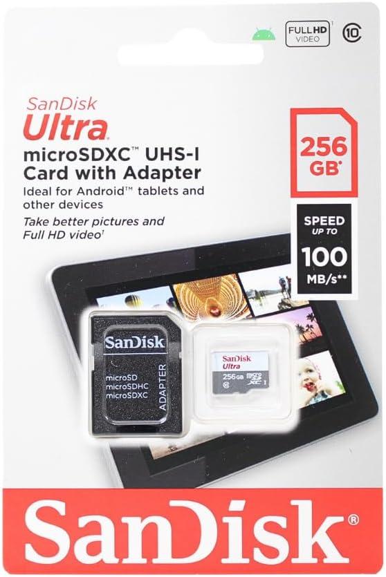 Made for Amazon SanDisk 256GB microSD Memory Card for Fire Tablets and Fire -TV