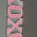 Light up Letters Valentine's Day LED Marquee Letter Lights, Glitter Pink Light Up Letters Sign for Valentine's Tabletop Decor Fireplace, Bedroom, Wedding, Anniversary XOXO