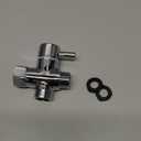 Sneatup Solid Brass 3-way G1/2 Shower Diverter Chrome Plating