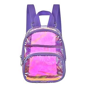 USPECLARE Clear Mini Backpack Stadium Approved for Little Boys & Girls, Transparent Backpack for Concert, Festival, Sport Events