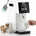 WantJoin Commercial Milk Frother - 2000W Milk Steamer for Latte Cappuccino Coffee, Beverage Heater with Hot Water Dispenser & LED Display, Hotel Use (White)