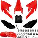 PRO BAT 7 PCs Plastic Fairing Fender Kit
125cc Dirt Pit Bike CRF 70 CRF70 XF70 Apollo Red&Black