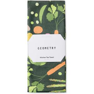 GEOMETRY Kitchen Tea Towels - Quick Dry Microfiber Dish Towels for Kitchen Spring Sprout, 18" x 30" 1 Pack