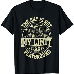 Funny Aviator Pilot Airplane Plane Aviation Gifts Men Women T-Shirt - Youth Small