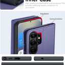 OCASE Compatible with Samsung Galaxy S26 Ultra Wallet Case, PU Leather Flip Folio Case with Card Holders RFID Blocking Kickstand [Shockproof TPU Inner Shell] Protective Phone Cover 2026, Purple