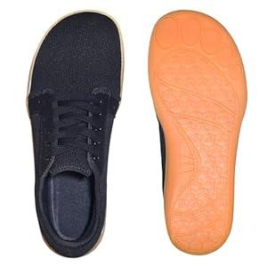 Men's Wide Minimalist Barefoot Sneakers | Zero Drop Sole (Black Gum, Adult, Men, 9.5, Numeric, US Footwear Size System, Wide)