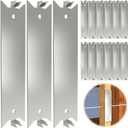 80 Pack Nail Protection Shield for Wood Studs, Cable Wire Protector, 6 x 1.5 Inch Anti-Nail Plates, Electrical