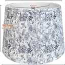 TOOTOO STAR Printed Drum Lamp shades, 12"x14"x9.5" Medium pleated