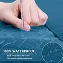hyha Waterproof Couch Cushion Covers, Stretch Sofa Couch Seat Slipcover for Dog Washable, Non-Slip Waterproof Outdoor Cushion Covers for Patio Furniture Replacement (3 Pieces, Deep Teal)