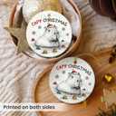 Capybara Ornament 2025  Funny Animal Lovers, Cute Ceramic Ornament for Women, Men & Friends, Unique Capybara Decor for Tree Decoration or Gift Exchange