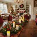 Homemory 6"x3" Outdoor Waterproof Flameless Candles, LED Candles, Battery Operated Candles with Remote and Timers, Electric Fake Plastic Pillar Candles, Ivory White, Set of 2