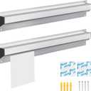 Restaurant Ticket Holder, 16" Check Rack Order Receipt Rail Display Slide for Commercial Kitchen Cafes Pubs Bars 2 Pcs (16 Inch)