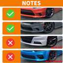 for Charger Front Bumper Lip Splitter Protector Cover Trim for 2015-2023 Dodge Charger Yellow Exterior Accessories 2pcs, Not for SXT/Widebody