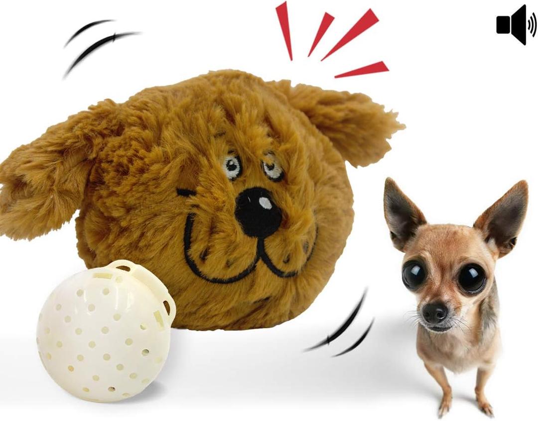 Interactive Dog Toy, Plush Electric Dog Toy, Vibrating and Squeaky, Battery Operated, Prevent Boredom for Pets