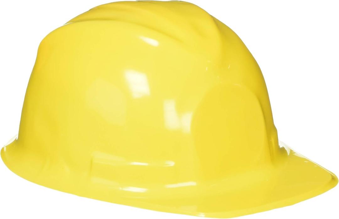 Rhode Island Novelty Child Size Plastic Yellow Construction Hat, 12 Hats Per Order
