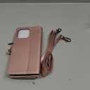 for iPhone 13 Case,for iPhone 14 Wallet Case,for iPhone14 iPhone13 Case,2 in 1 Detachable Wallet Magnetic Case PU Leather Folio Flip Cover with Zipper Coin Pocket & 6 Card Slots - Pink