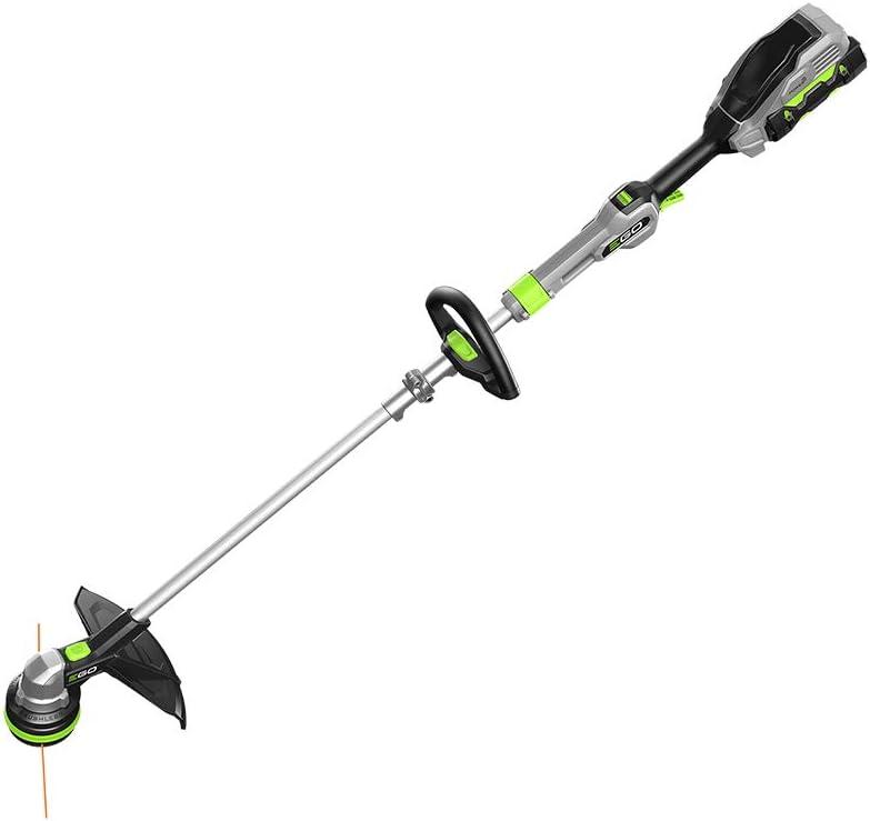 EGO Power+ String Trimmer, Battery Powered, 15" Trimmer for Weeds and Grass with POWERLOAD, Telescopic Aluminum Shaft, Includes 56V 2.5Ah Battery and Charger - ST1511T