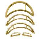 5 Pc Bump It Hair Accessory - Bump It Up Headband & Clips for Volume (Yellow)