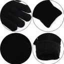 Winter Gloves for Women, Womens Gloves Cold Weather Warm Lined, Gloves for Women Touchscreen Fingers (Black)