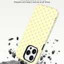 Jusy Magnetic Polka Dot Case for iPhone 11,Yellow Pink | Compatible with MagSafe, Cute Aesthetic Polka Dots Design, TPU and PC Protective Shockproof Cover