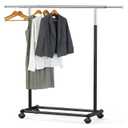 Simple Houseware Standard Rod Garment Rack, Black