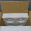 Clear Glass Light Shade with Silver Trim - 1-5/8" Fitter Opening - Replacement for Chandeliers, Wall Sconces, Pendant LightsVanity & Ceiling Lights - Vintage Style Decor (4 Pack)